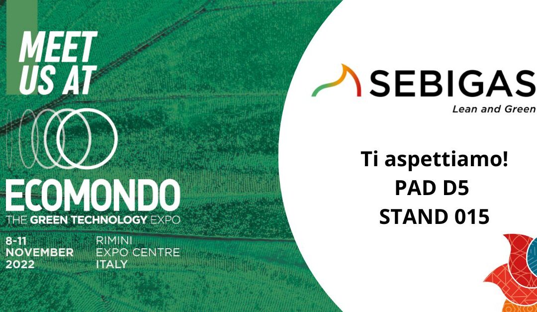 Sebigas espositore ad Ecomondo 2022