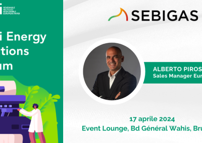 SEBIGAS espositore all&rsquo;Energy Solutions Forum a Bruxelles